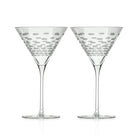 Rolf Glass Strata 10oz Martini Cocktail Glass set of 2