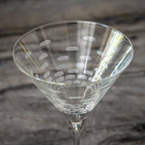 Rolf Glass Strata 10oz Martini Cocktail Glass looking in to the bowl