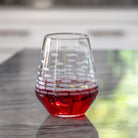 Rolf Glass Strata 18oz Stemless Wine Glass is a great addition to your home bar