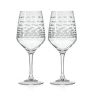 Rolf Glass Strata 19.5oz All Purpose Wine Glass set of 2