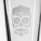 Sugar Skull 16oz Beer Pint Glass by Rolf Glass