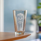 Sugar Skull 16oz Beer Pint Glass by Rolf Glass