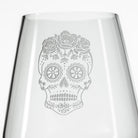 Sugar Skull 18oz Stemless Wine Glass by Rolf Glass