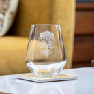 Sugar Skull 18oz Stemless Wine Glass by Rolf Glass