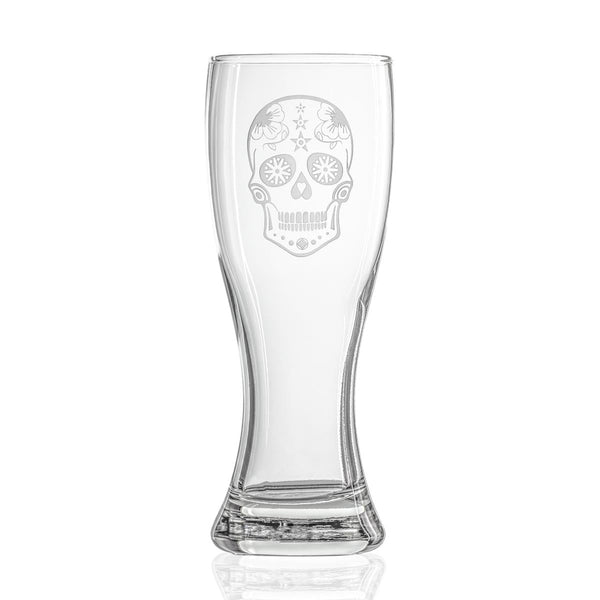 Rolf Glass Sugar Skull 20oz Large Pilsner Beer Glass
