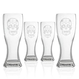 Rolf Glass Sugar Skull 20oz Large Pilsner Beer Glass