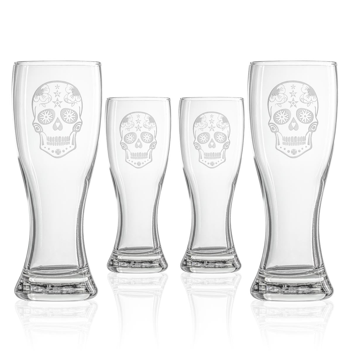 Rolf Glass Sugar Skull 20oz Large Pilsner Beer Glass
