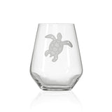 Rolf Glass Turtle 18oz Stemless Wine Glass