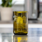 Twice Around Repurposed 12oz Amber Woodland Pine Tumbler by Rolf Glass