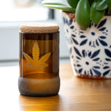 Rolf Glass Twice Around Go Green! 3.5in Stash Jar & Cork Stopper is a great gift for your eco friends