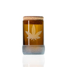 Rolf Glass Twice Around Go Green! 3.5in Stash Jar & Cork Stopper