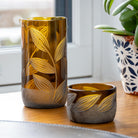 Rolf Glass Twice Around Citrus Garden Mocha 13oz Pitcher and 2" sipper glasses set of 3 is a great gift