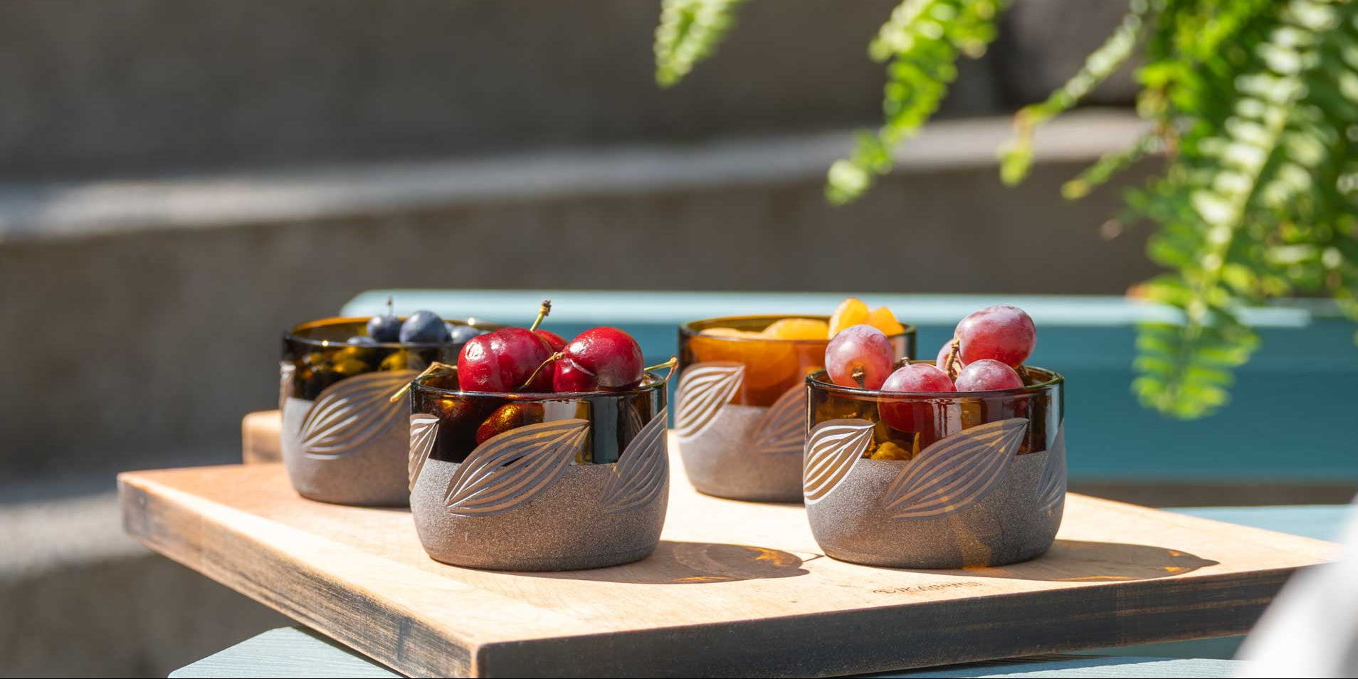 Twice Around reused recycled glassware collection by Rolf Glass