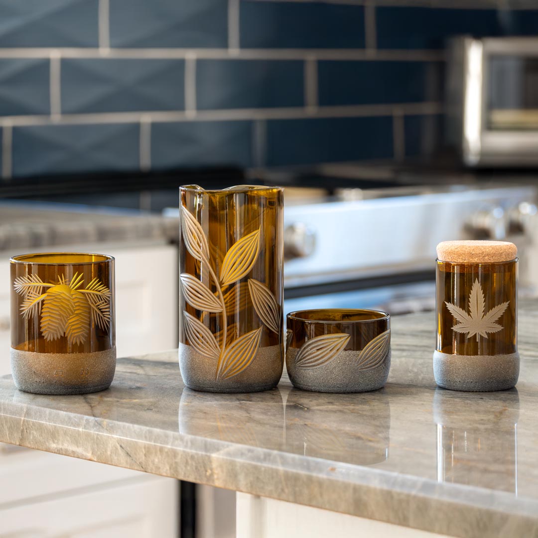 Twice Around Go Green! 3.5in Stash Jar & Cork Stopper (2 Pack) - Thumbnail 4