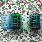 Rolf Glass Twice Around Mosaic Set of 4 Holiday tablecloth