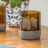 Rolf Glass Twice Around Woodland Pine 8oz Mocha Tumbler set of 2 glasses in a gift box is a great gift for your eco friends