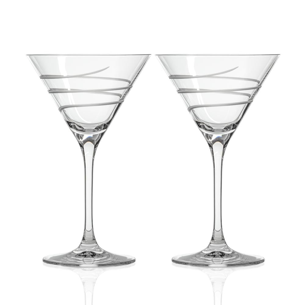Rolf Glass Twist 10oz Martini Cocktail Glass