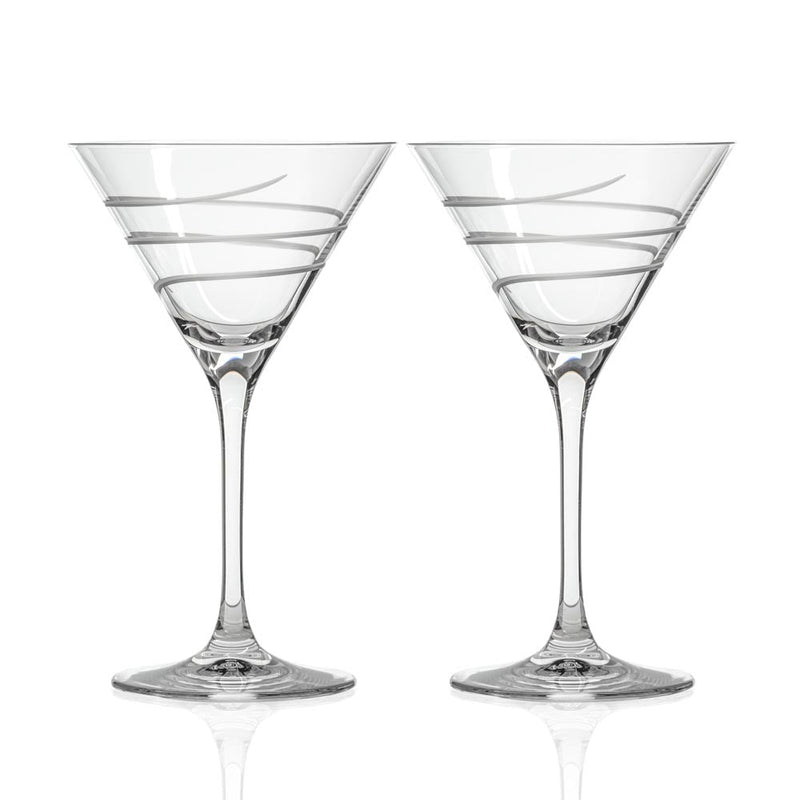 Rolf Glass Twist 10oz Martini Cocktail Glass