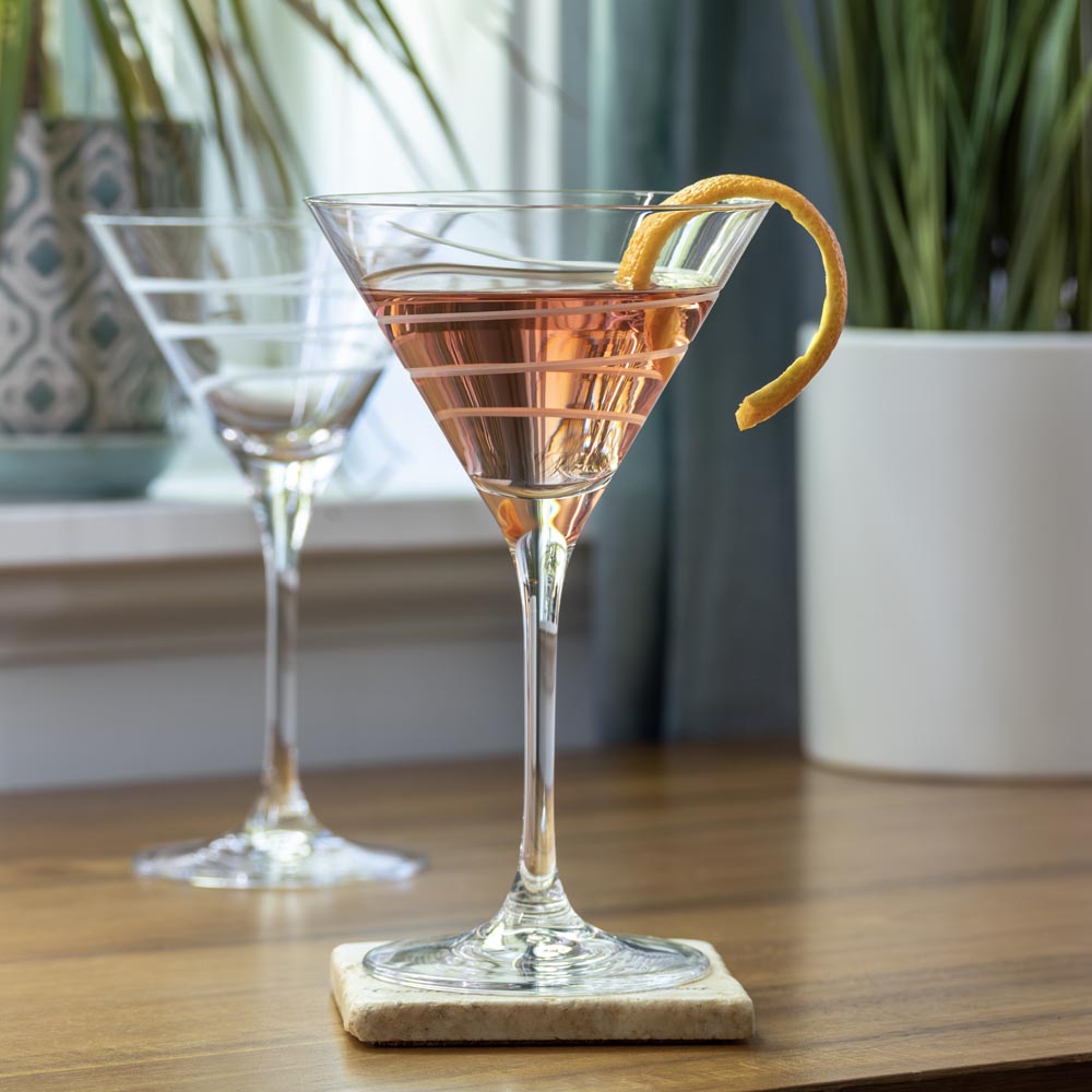 Rolf Glass Twist 10oz Martini Cocktail Glass
