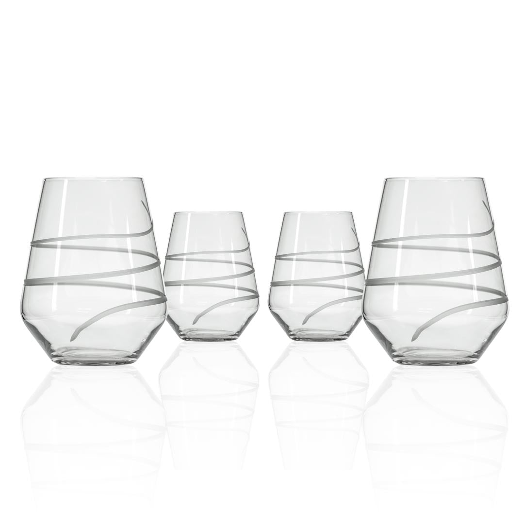 Twist 18oz Stemless Wine Glass | Set of 4