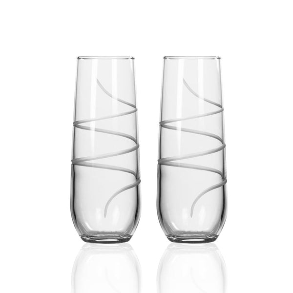 Rolf Glass Twist 8.5oz Champagne Flute