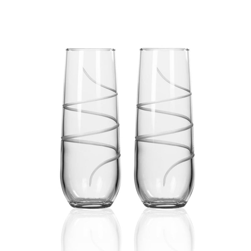 Rolf Glass Twist 8.5oz Champagne Flute