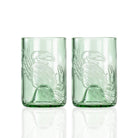 Rolf Glass Upcycled Cooper Crab 12oz Repurposed Bottle Tumbler