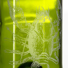 Upcycled Lola Lobster 12oz Dark Green Repurposed Tumbler detailed engraving by Rolf Glass