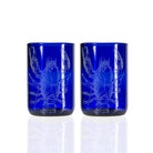 Rolf Glass Upcycled Lola Lobster 12oz Repurposed Bottle Tumbler