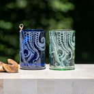 Rolf Glass Upcycled Oscar Octopus 12oz Repurposed Bottle Tumbler