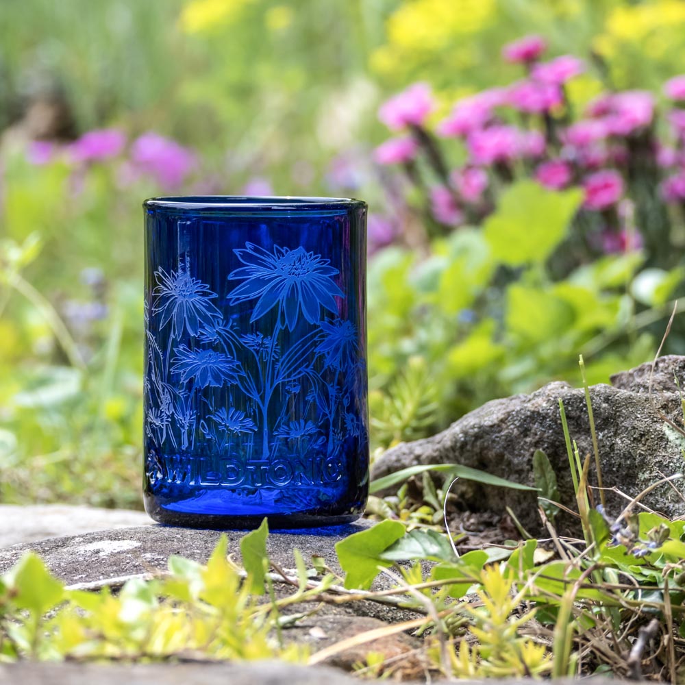 Rolf Glass Wildflowers Twice Around Tumbler - Thumbnail 3
