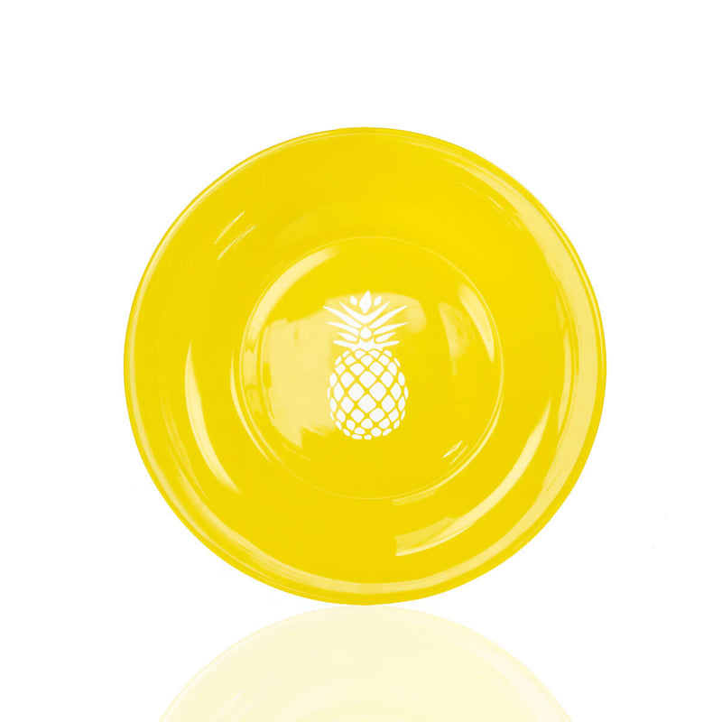 Rolf Glass Colonial Pineapple 8" Yellow Plate