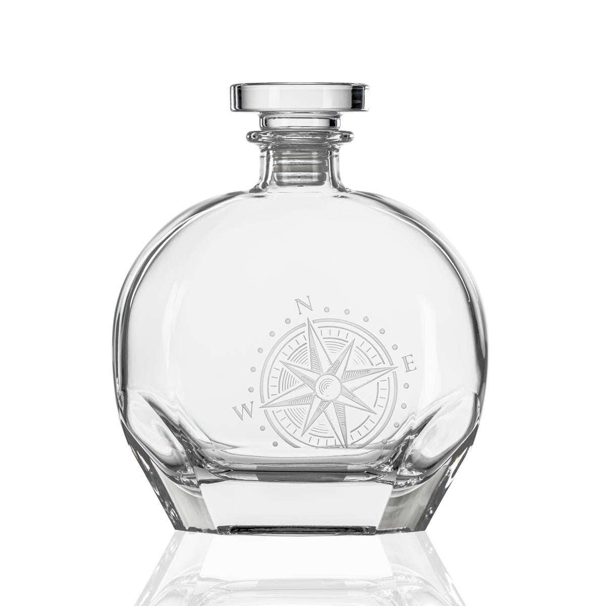 Compass Star 3 Piece Gift Set | Whiskey Decanter and Rocks Glasses - Thumbnail 2