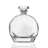 Rolf Glass Compass Star 23oz Whiskey Decanter