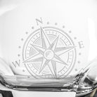 Rolf Glass Compass Star 23oz Whiskey Decanter