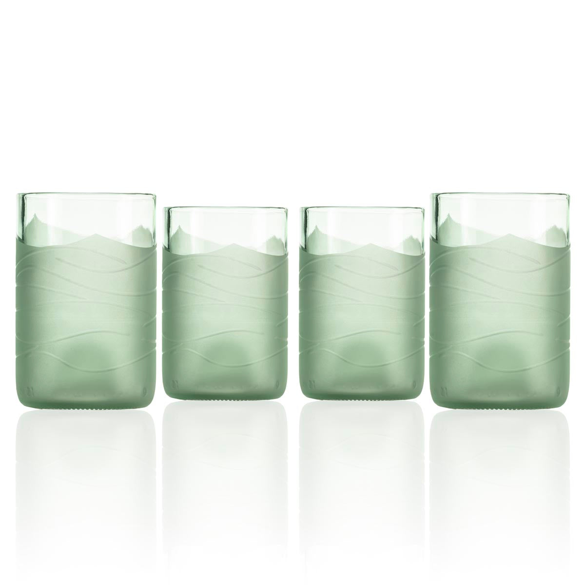 Glacier Glass 12oz Tumbler Glass | Set of 4