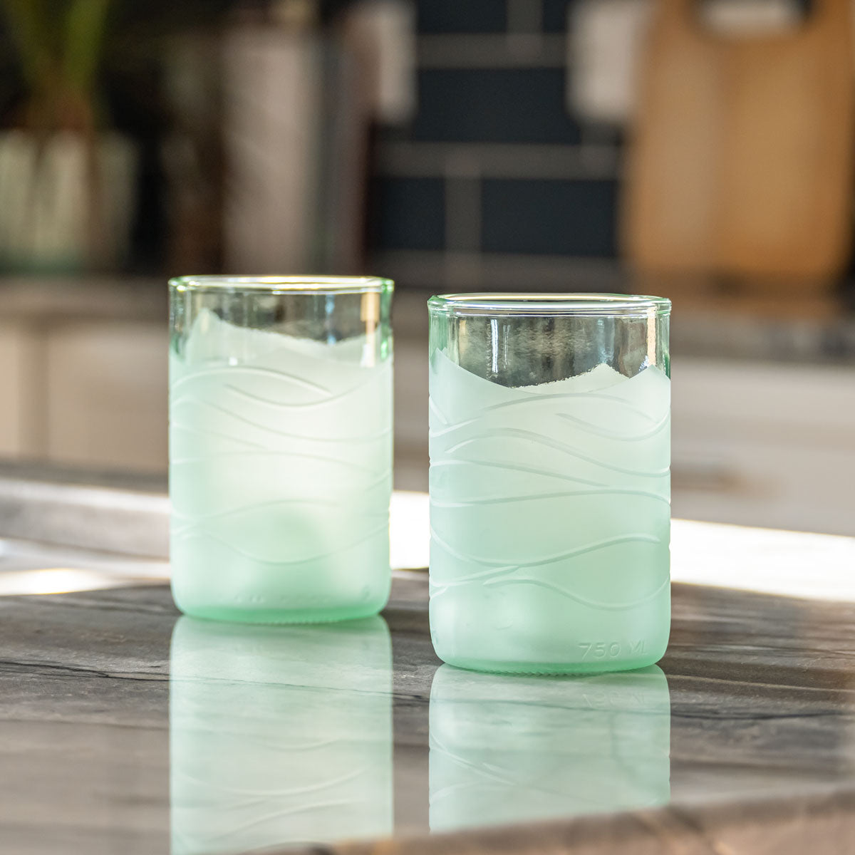 Glacier Glass 12oz Tumbler Glass | Set of 4 - Thumbnail 3