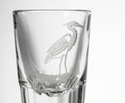 Rolf Glass Heron 2oz Fluted Shot Glass