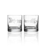 Rolf Glass His Hers 10oz On the Rocks Whiskey Glass Set of 2