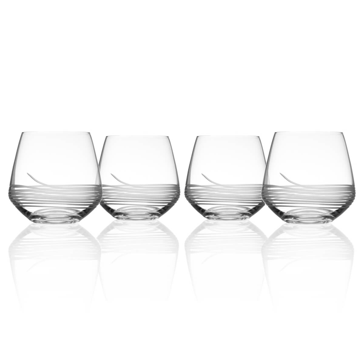 Mid-Century Modern 13oz Double Old Fashioned | Set of 4