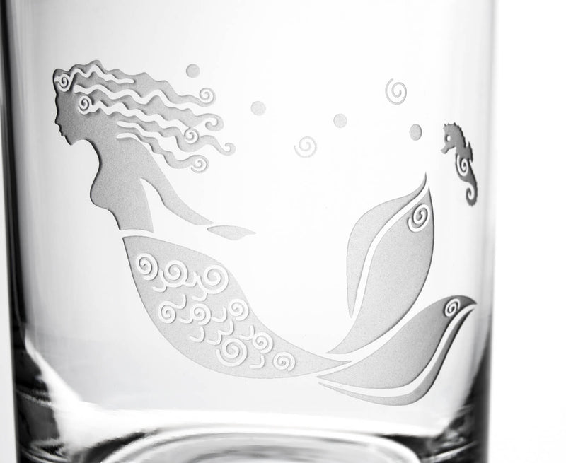 Rolf Glass Mermaid 13oz Double Old Fashioned Glass