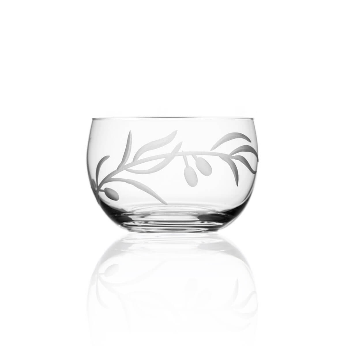 Rolf Glass Olive Mini Round Bowl
