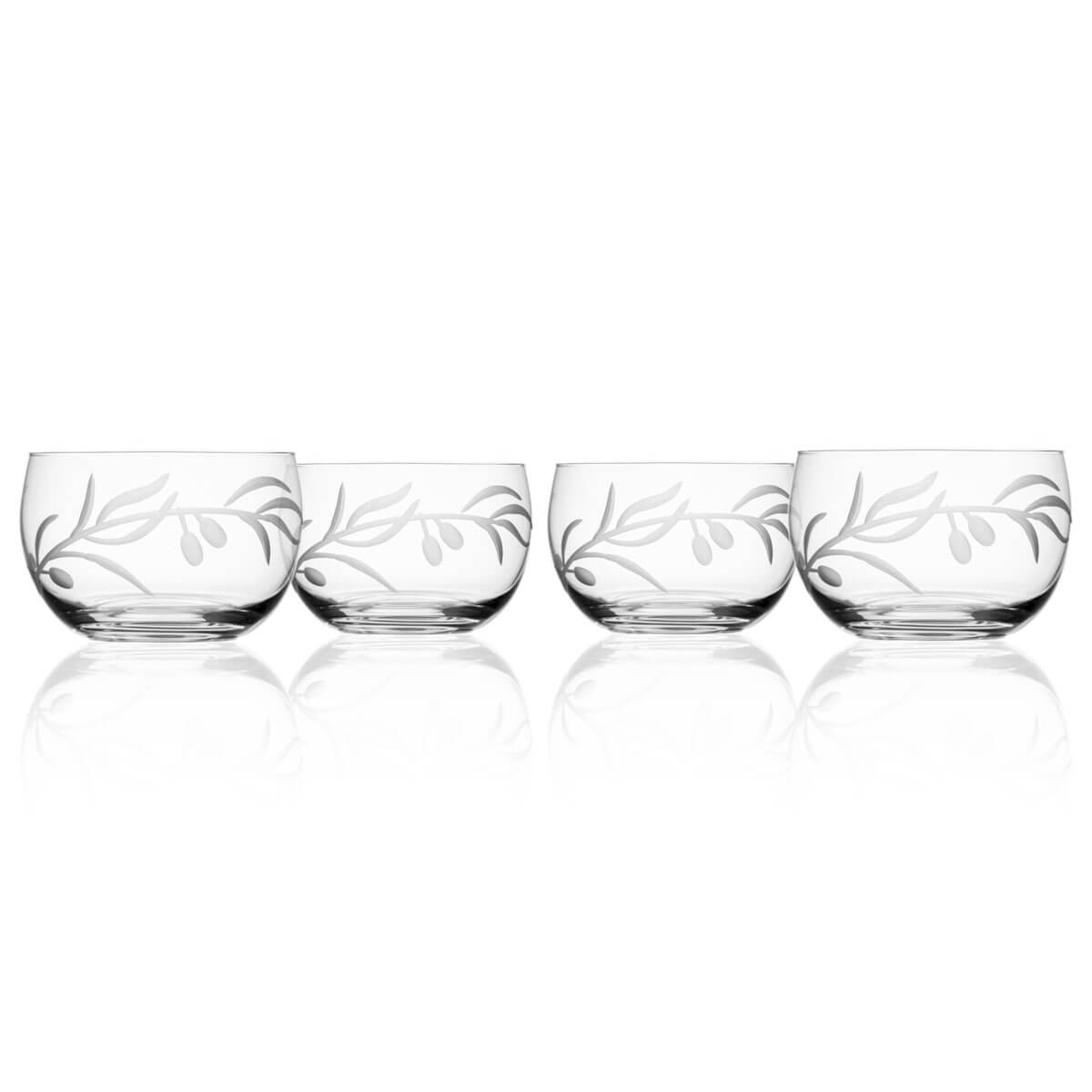 Rolf Glass Olive Mini Round Bowl