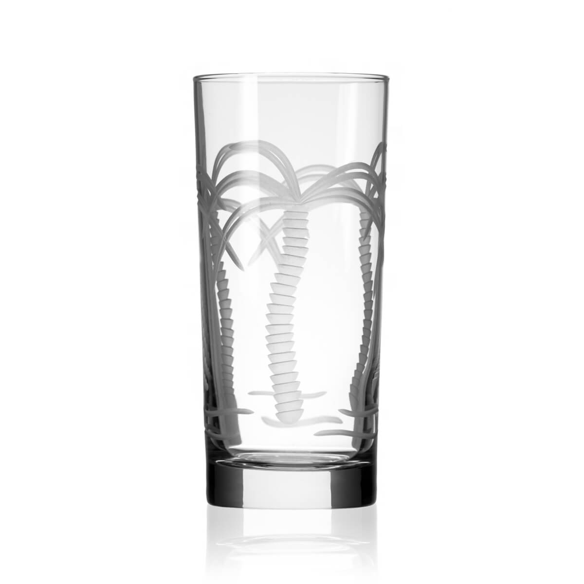 Rolf Glass Palm Tree 15oz Highball Cooler Glass