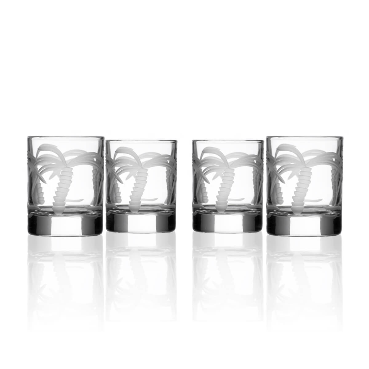 Rolf Glass Palm Tree 2.5" Candle Votive