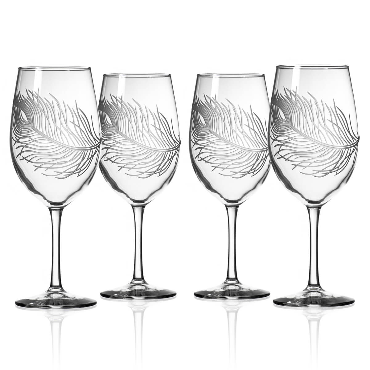 Peacock 18oz All Purpose Wine | Set of 4