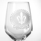 Rolf Glass Royal Fleur De Lis 10.75oz White Wine Glass