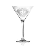 Rolf Glass Royal Fleur De Lis 10oz Martini Cocktail Glass