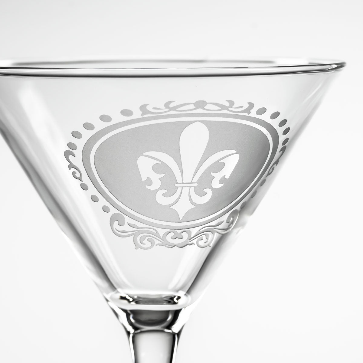 Rolf Glass Royal Fleur De Lis 10oz Martini Cocktail Glass