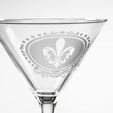 Rolf Glass Royal Fleur De Lis 10oz Martini Cocktail Glass